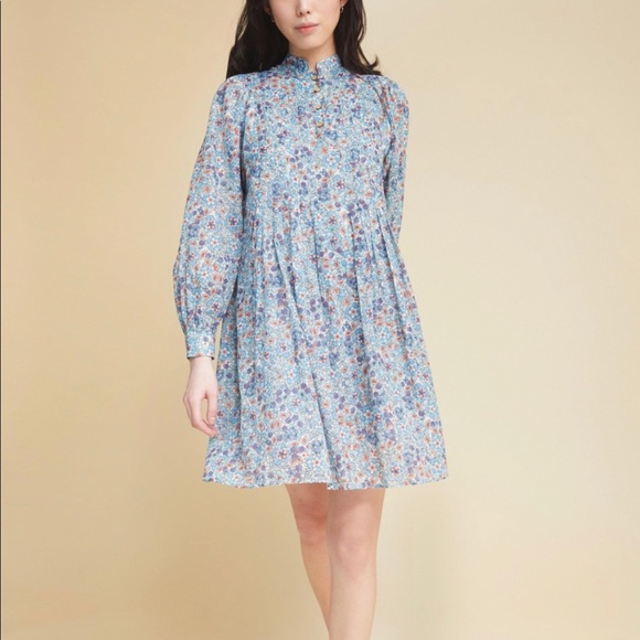 Warm NY June Liberty Fabric Floral Dress - Picture 8 of 11